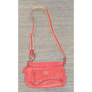 Coach Poppy Pink Purse Small Leather Used Good Condition